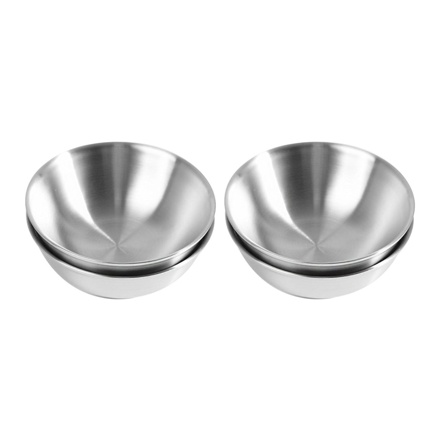 IMEEA Small Unbreakable Bowl for Kids SUS304 Stainless Steel for Side Dishes, Condiments, Rice, Cereal, Ice Cream ( 8.5oz, Set of 4)