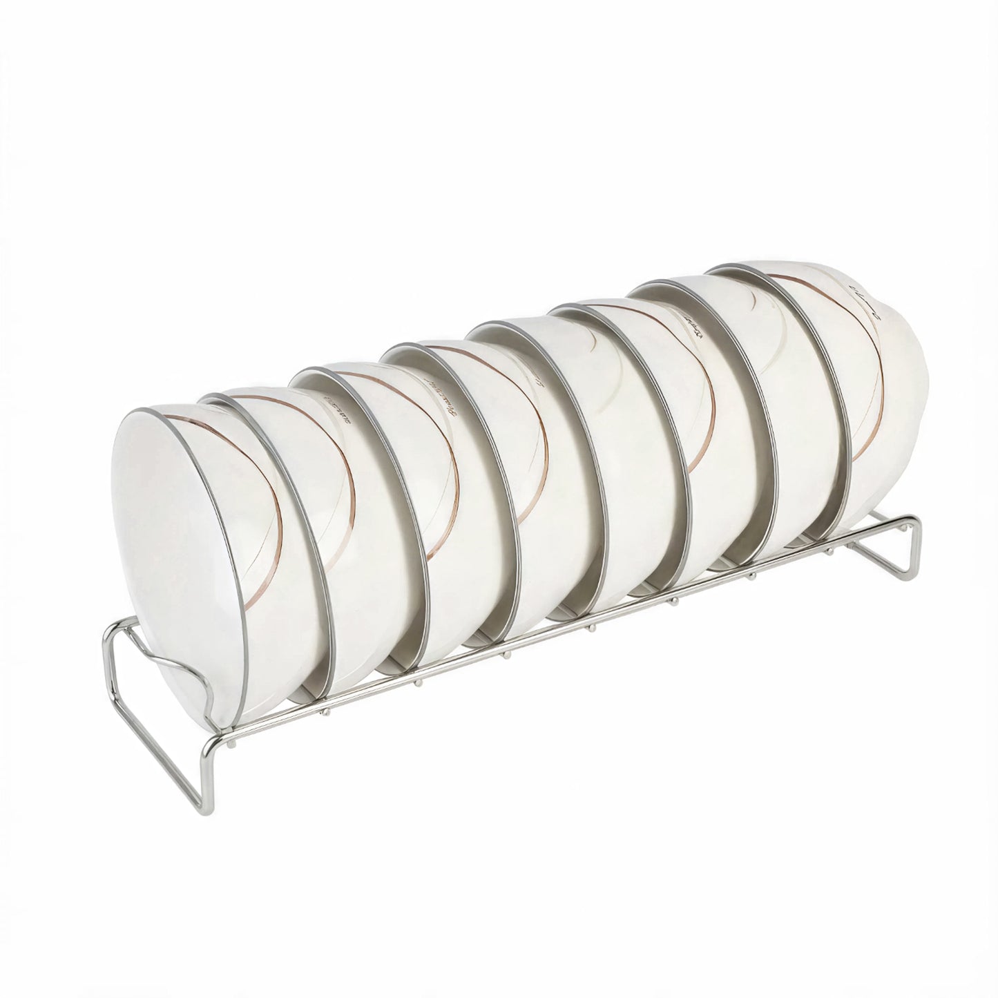 Bowl rack storing multiple bowls with a space-saving design