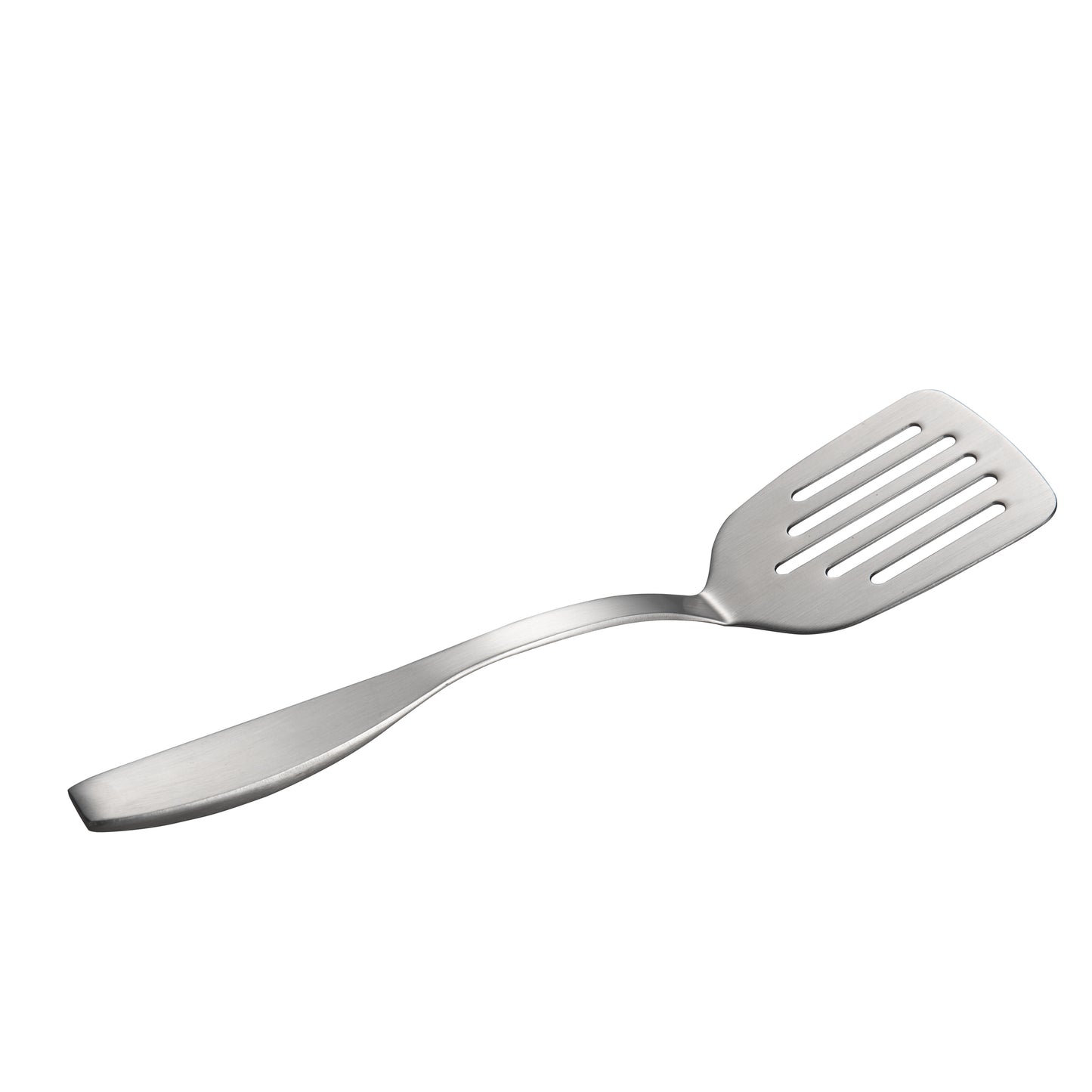 IMEEA Mini Serving Spatula Slotted Turner 9.5 Inch SUS304 Stainless Steel Brownie Cooking Spatula with Short Handle