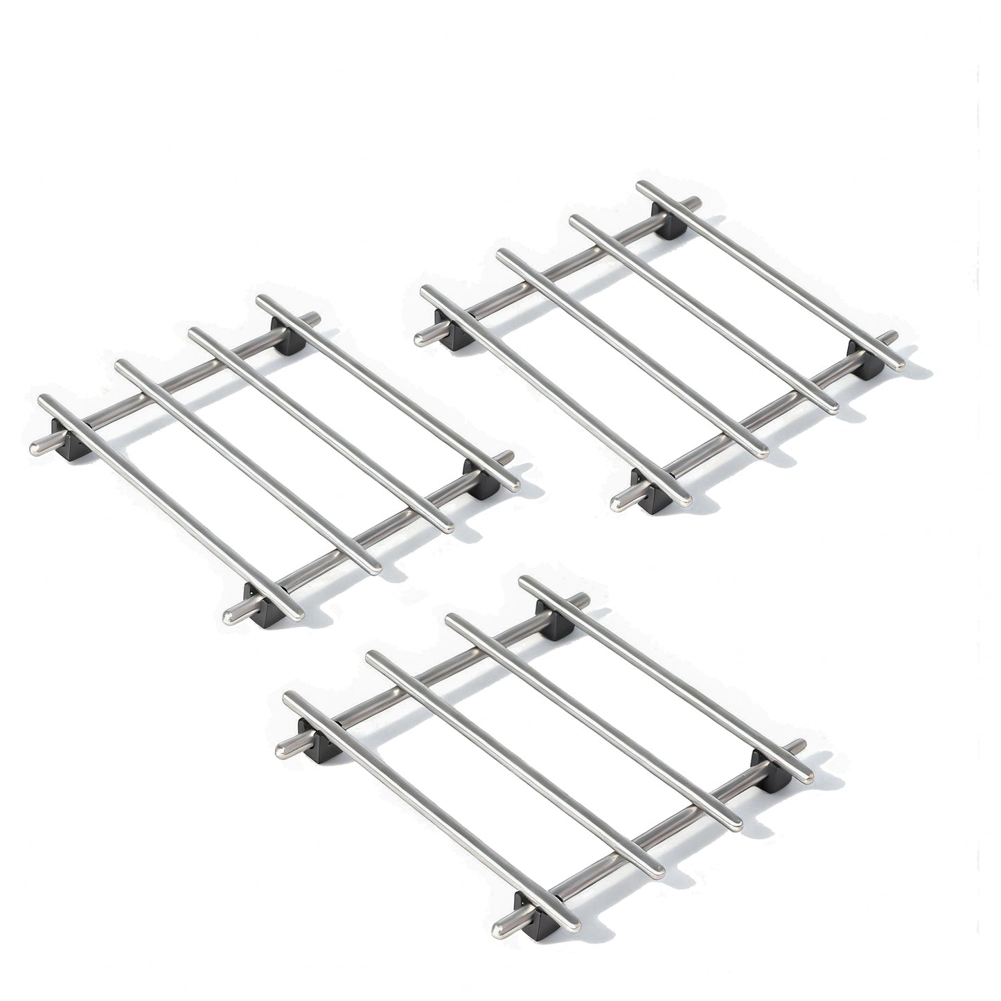 IMEEA stainless steel trivets easy to clean, dishwasher safe, suitable for kitchen, air fryer baskets, electronics, and bathroom bottles