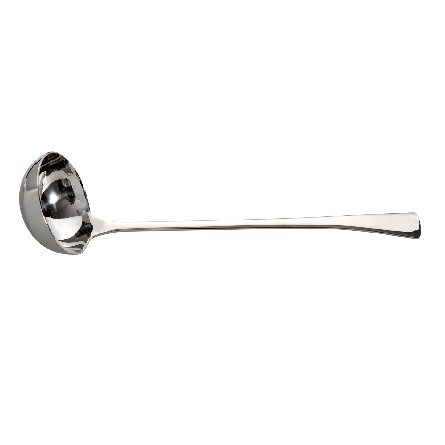 Polished Stainless Steel Soup Server showcasing a sleek design and deep bowl construction