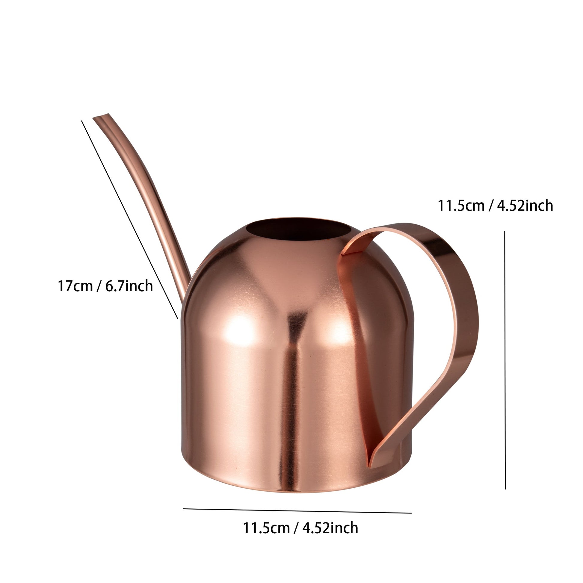 IMEEA Indoor Watering Can for House Plants Stainless Steel Watering Can Metal with Long Spout (33Oz/1L) - IMEEAwatering can
