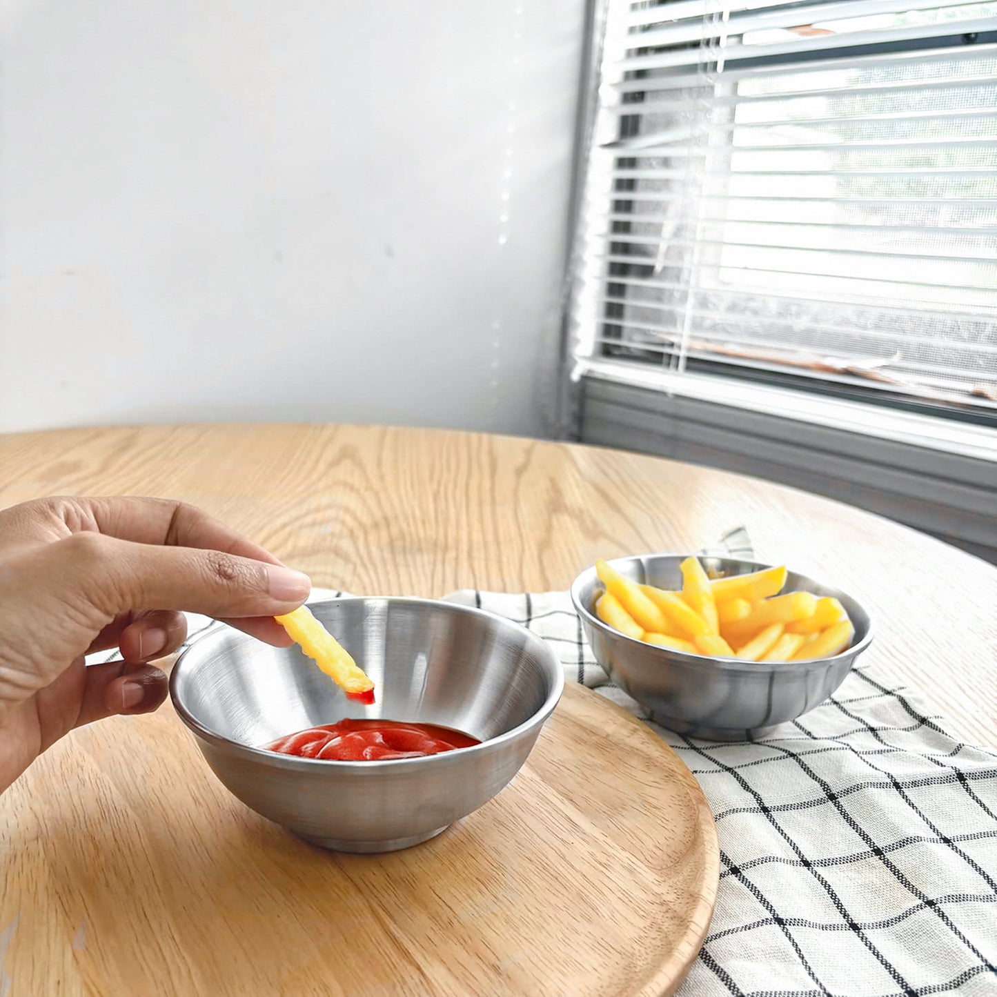 stainless steel snack bowls