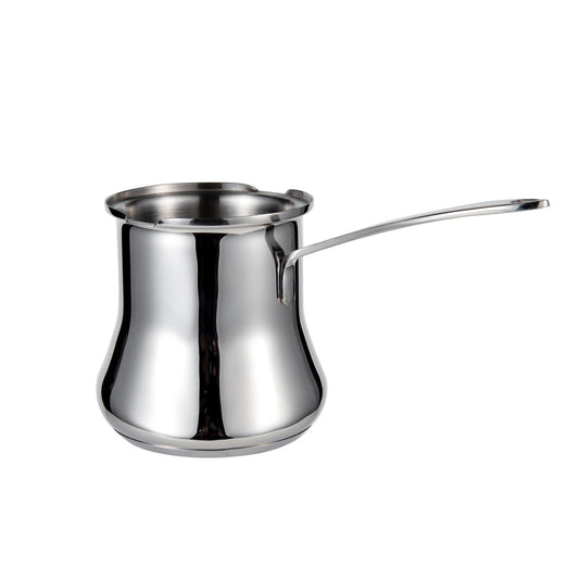 BACK IN STOCK! Premium 16.9 fl oz Stainless Steel Turkish Coffee Pot | Induction Ready Briki Coffee Maker - IMEEA