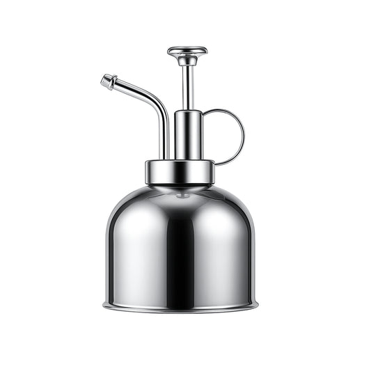 IMEEA Mini Plant Mister Spray Bottle SUS304 Stainless Steel Spritzer Watering Can with Top Pump for Indoor Succulents Orchids Air Plants Garden, 10oz/300ml