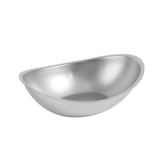 IMEEA Dipping Bowl Stainless Steel SUS304 Dip Bowl Oval Serving Bowl for Candy Chip Dip, Vegetable, Salad, Food Server Fruit Display Dishes for Party Dinner, 14 Ounces