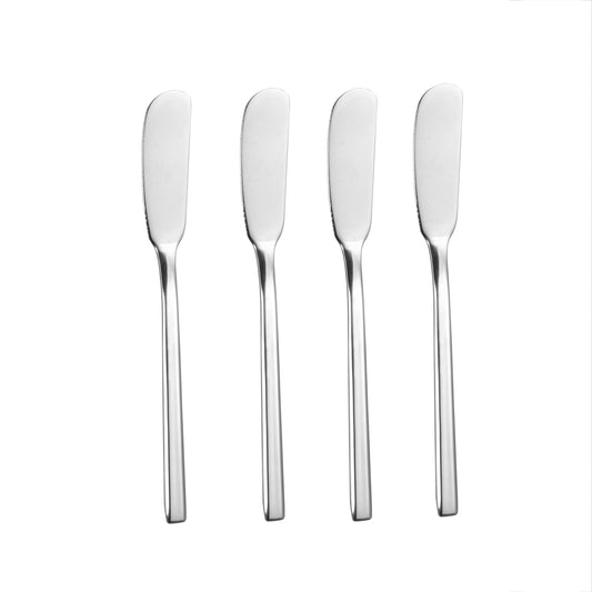 IMEEA Butter Knife Stainless Steel Butter Knife Spreader 6.5-Inch Cheese Spreaders, Set of 4