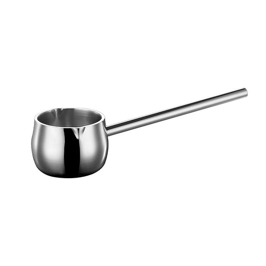 IMEEA Mini Induction Butter Warmer with Long Handle Induction Milk Warmer Pot Small Saucepan SUS304 Tri-Ply Stainless Steel (10oz/300ml)