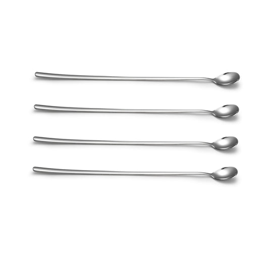 IMEEA 12.4-Inch Extra Long Handle Iced Tea Spoon SUS304 Stainless Steel Stirring Bar Spoon Pitcher Mixer for Tall Glass, Mixing Cocktails, Milkshakes, Set of 4