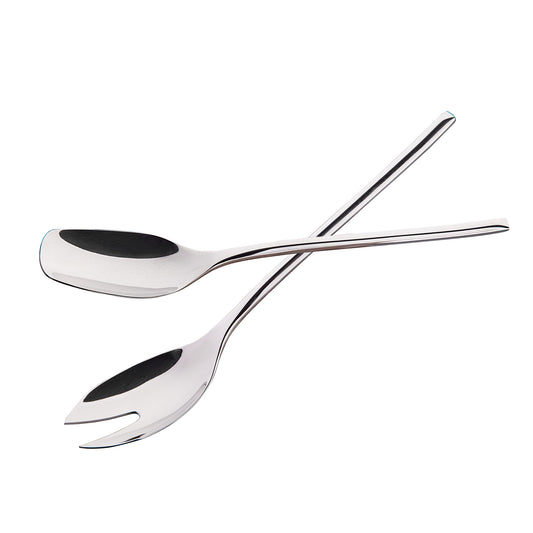 IMEEA Salad Servers 18/10 Stainless Steel Salad Serving Utensils Salad Spoon Fork 10-Inch