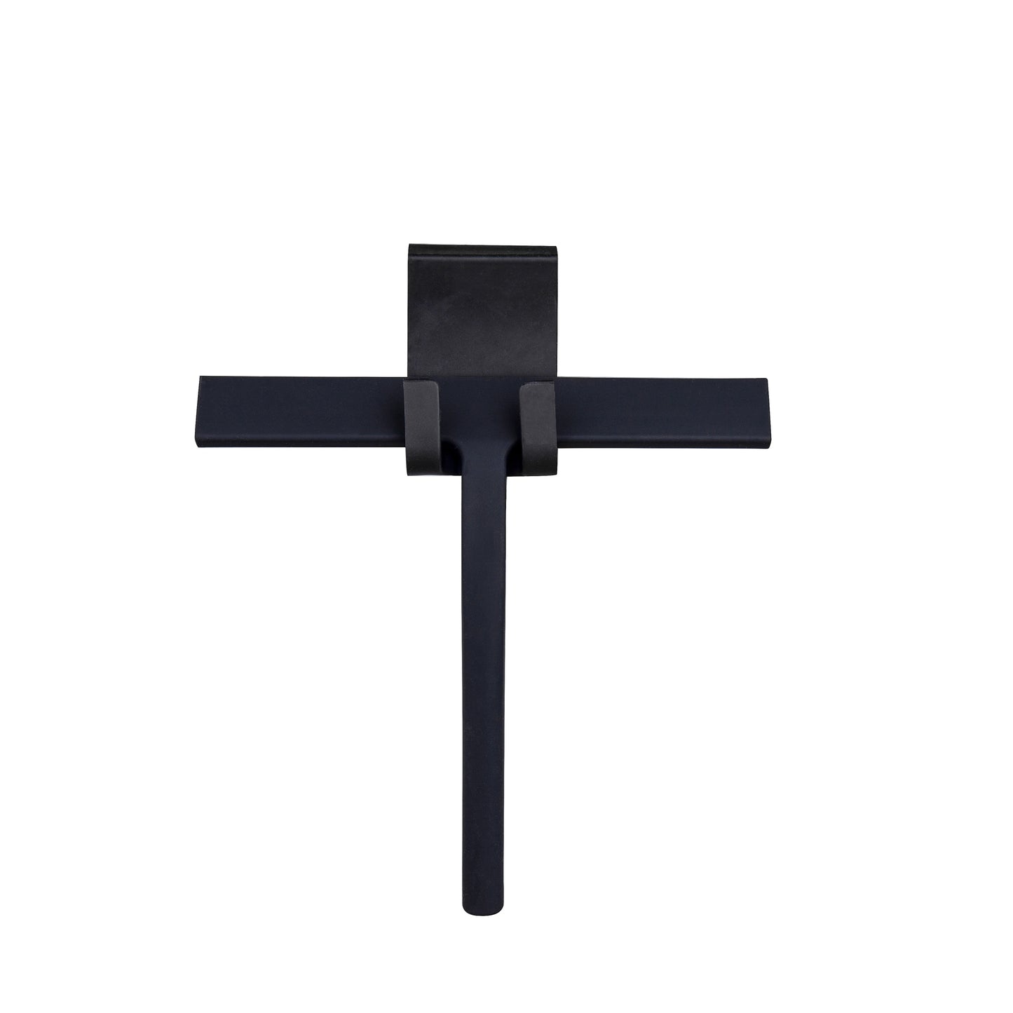 Silicone Shower Squeegee 9inch back view with attached hanging hook