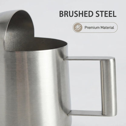 Watering Can detail showing brushed stainless steel surface and premium solid steel construction