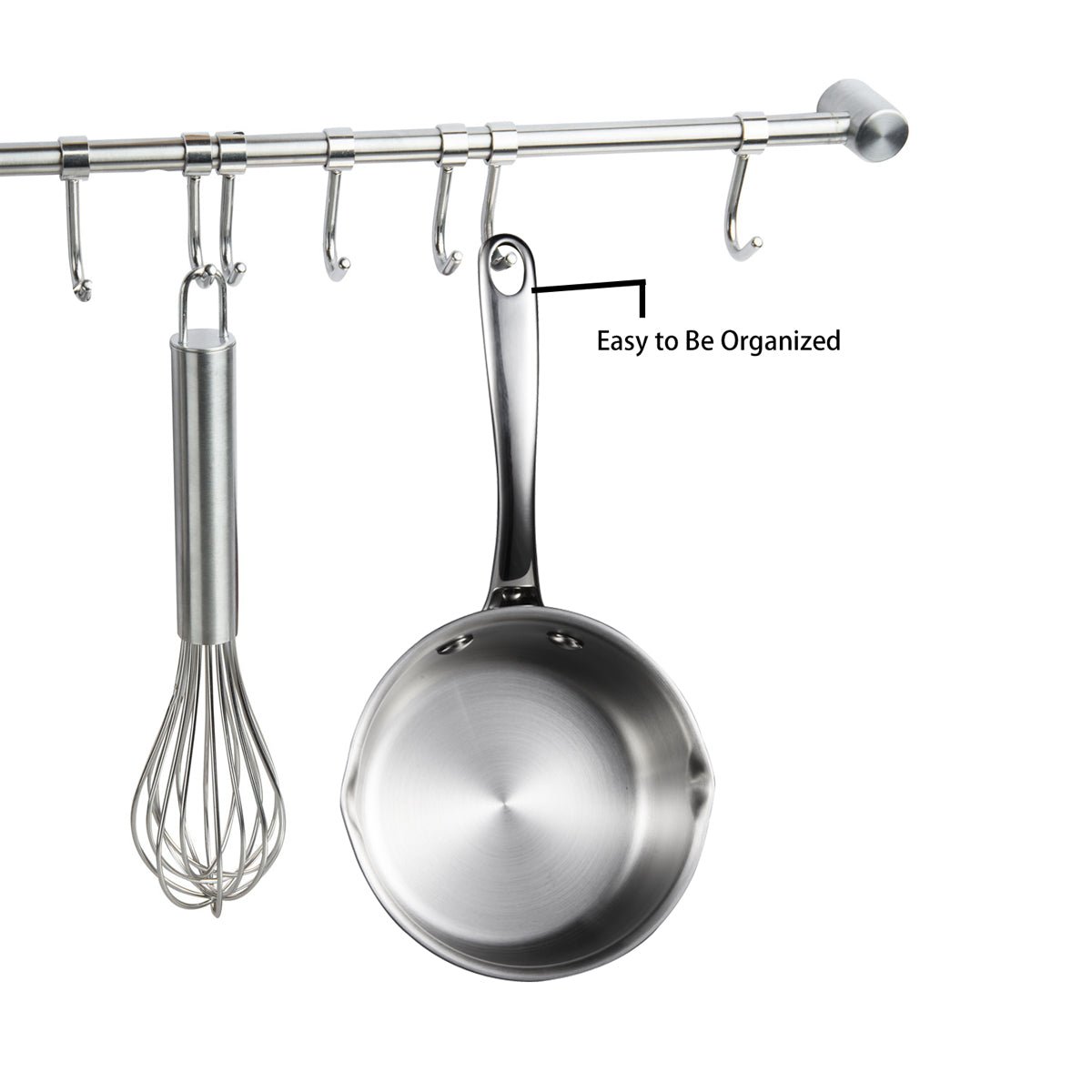 IMEEA Butter Warmer Saucepan featuring a handle hole design for convenient hanging storage