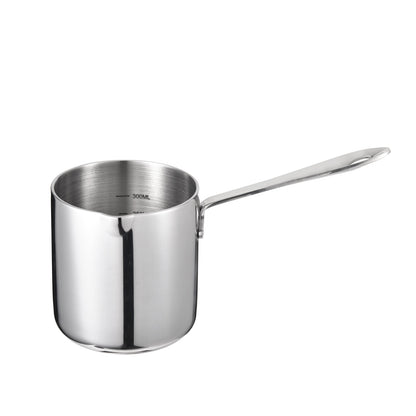 IMEEA 18/10 Stainless Steel Butter Warmer Small Saucepan with Spout, 10oz Capacity for Milk and Coffee