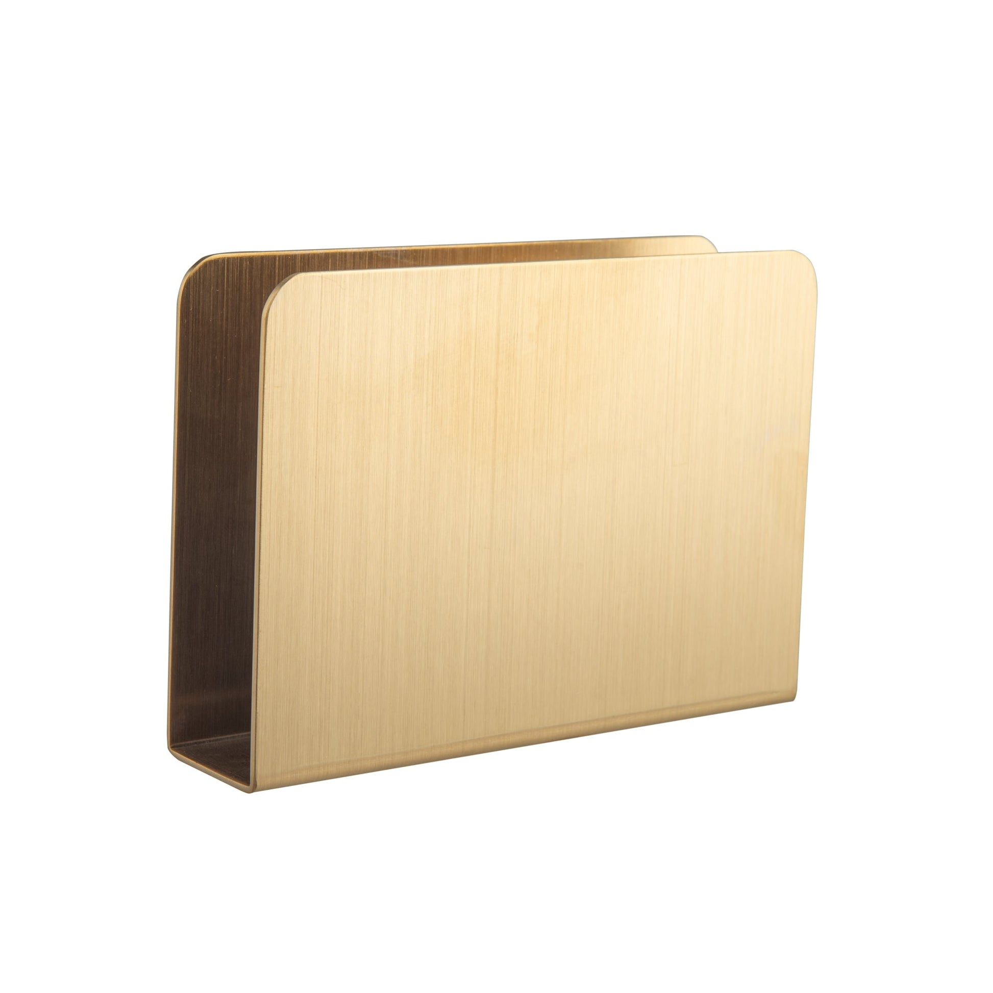 IMEEA Gold Stainless Steel Cocktail Napkin Holder with a 5.12-inch