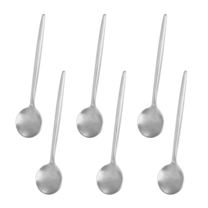IMEEA Stainless Steel Coffee Spoons 5.1inch Set of 6 with silver finish