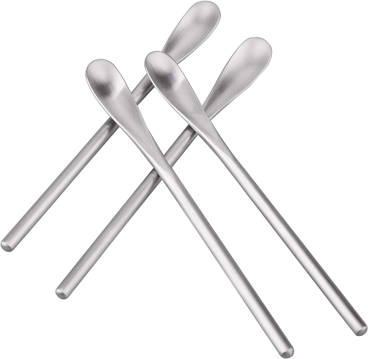IMEEA 5.9 inch SUS304 Stainless Steel Stir Spoons Set with Smooth Handle for Coffee, Tea and Drinks
