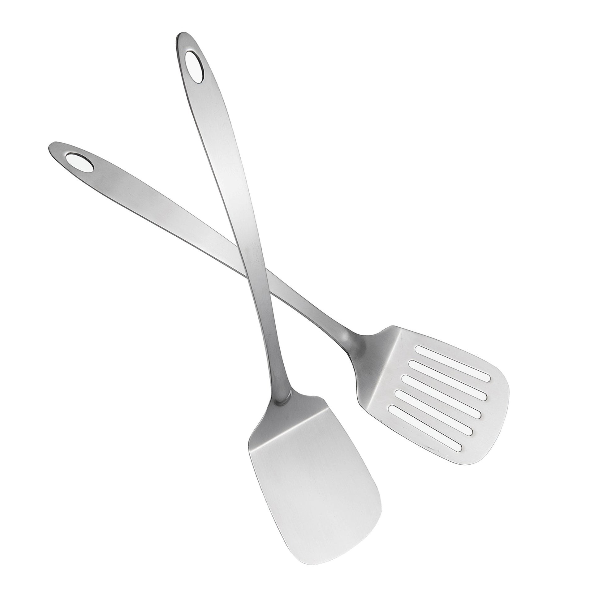 IMEEA Mini Serving Spatula Slotted Turner 9.5 Inch SUS304 Stainless Steel  Brownie Cooking Spatula with Short Handle