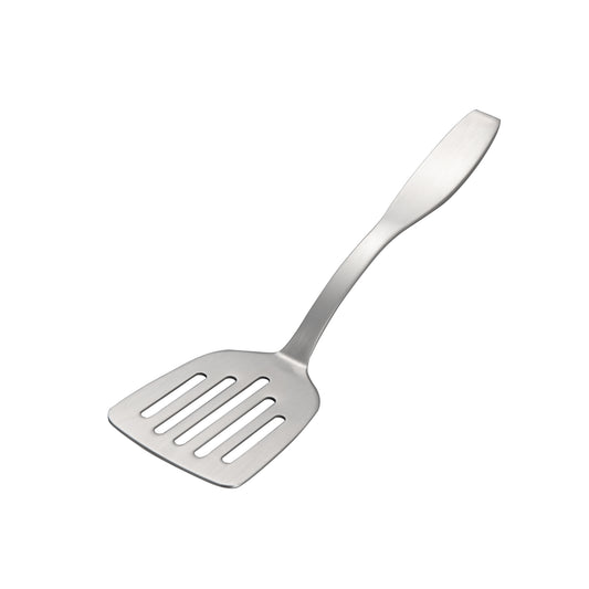 IMEEA Mini Serving Spatula Slotted Turner 9.5 Inch SUS304 Stainless Steel Brownie Cooking Spatula with Short Handle