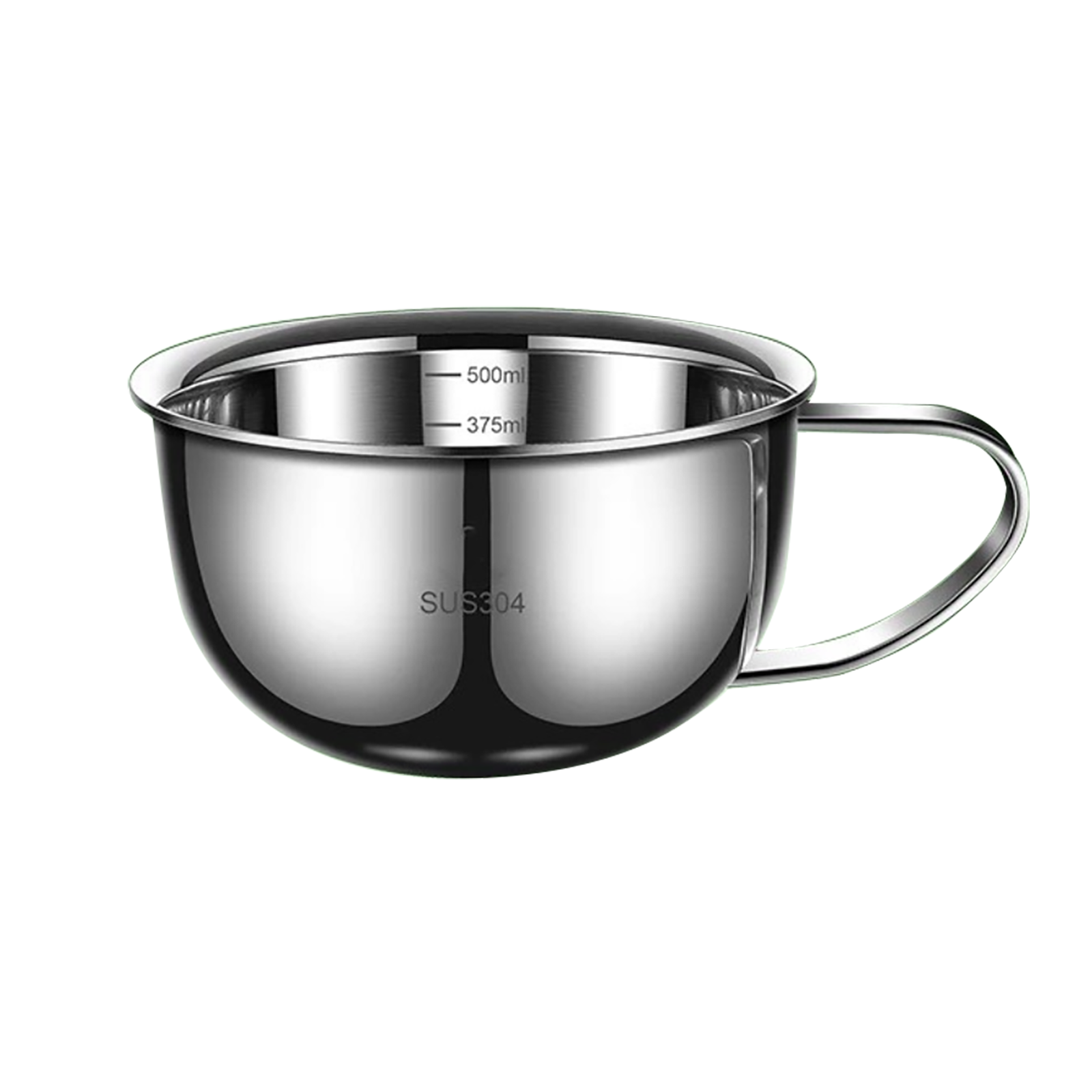 IMEEA 16.9oz Ice Cream Bowl Oatmeal Bowl SUS304 Stainless Steel Dessert Bowl Soup Bowl with Handle