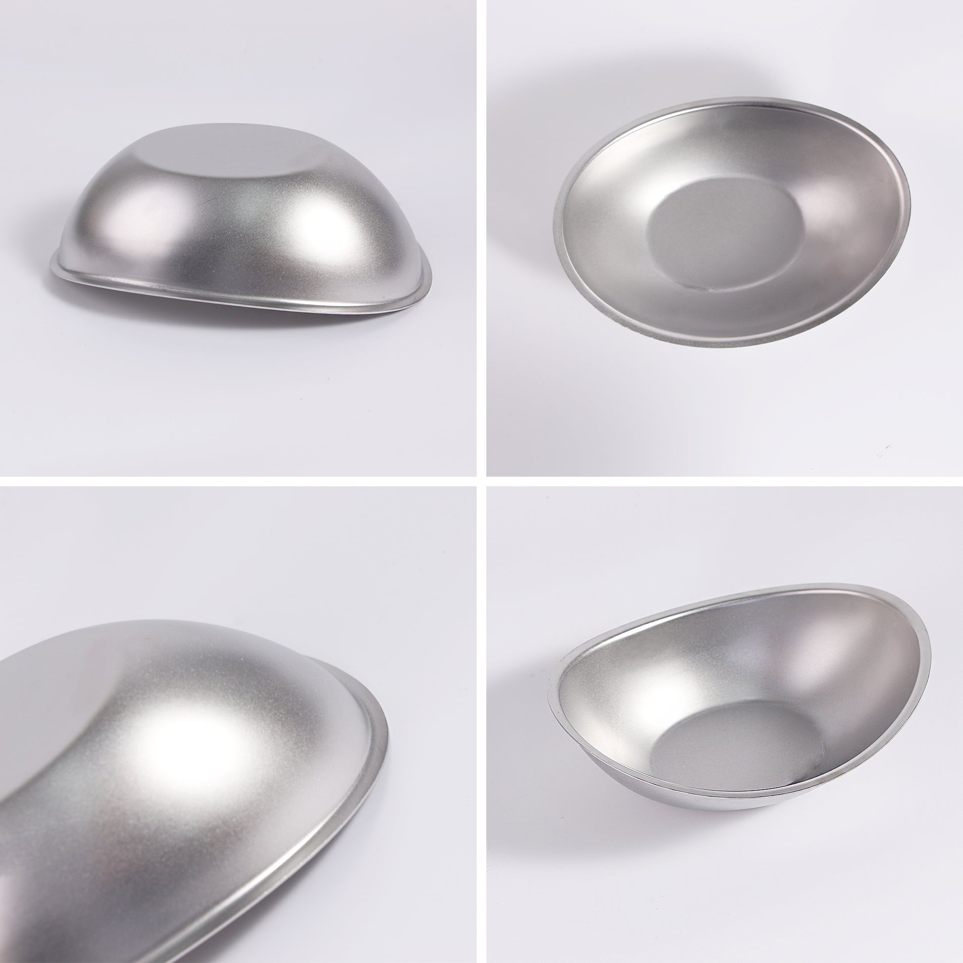 SUS304 Stainless Steel Fruit Display Dish Serving Bowl Multi-Angle Showcase