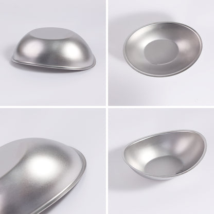 SUS304 Stainless Steel Fruit Display Dish Serving Bowl Multi-Angle Showcase