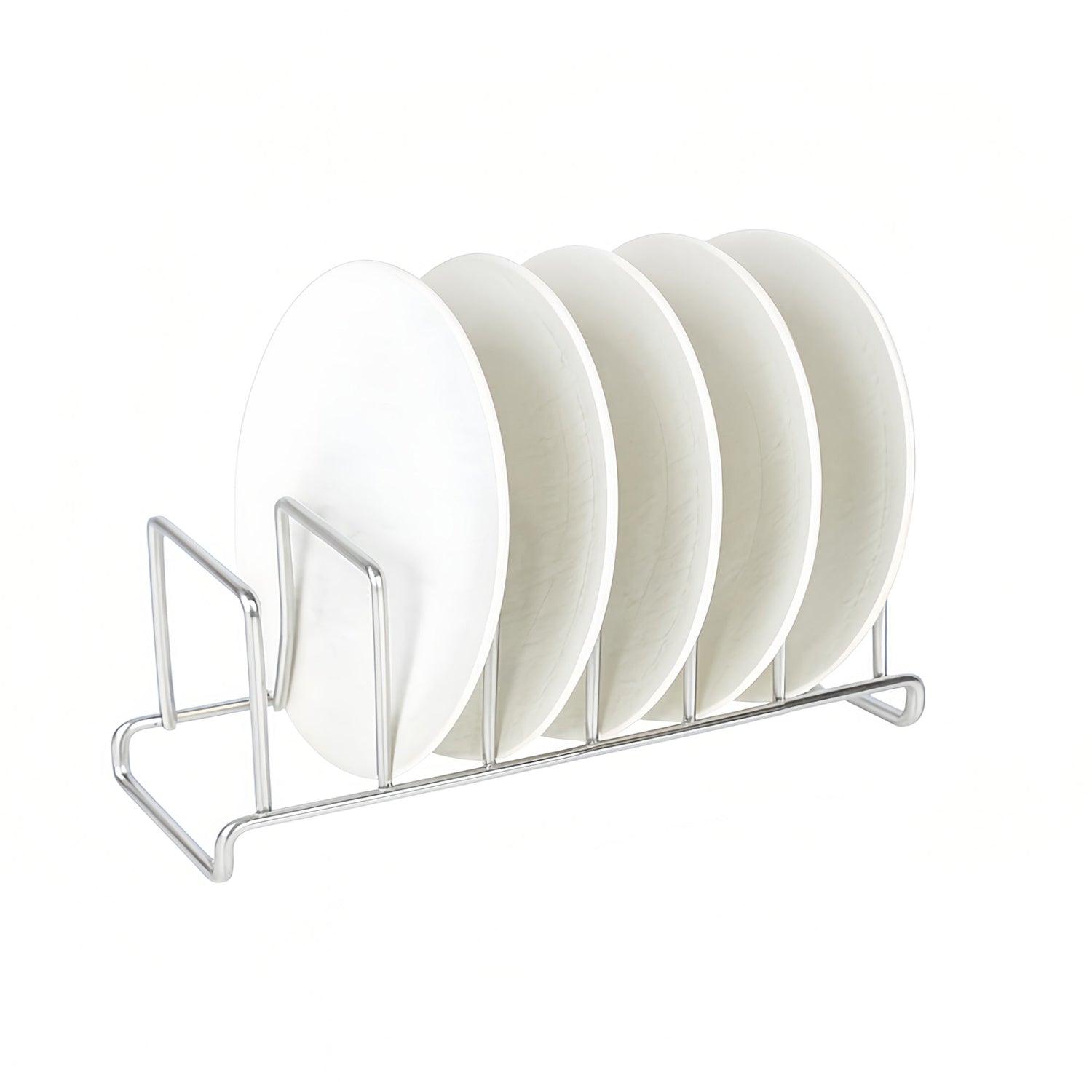 IMEEA SUS304 Stainless Steel 6-Slot Vertical Dish Organizer