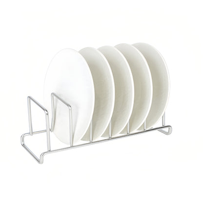 IMEEA SUS304 Stainless Steel 6-Slot Vertical Dish Organizer