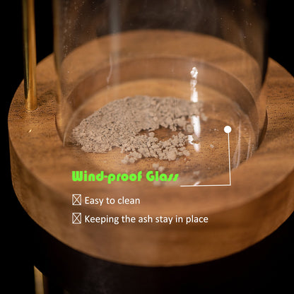 Glass Ash Catcher bottom detail showcasing the removable design for convenient ash disposal and cleaning