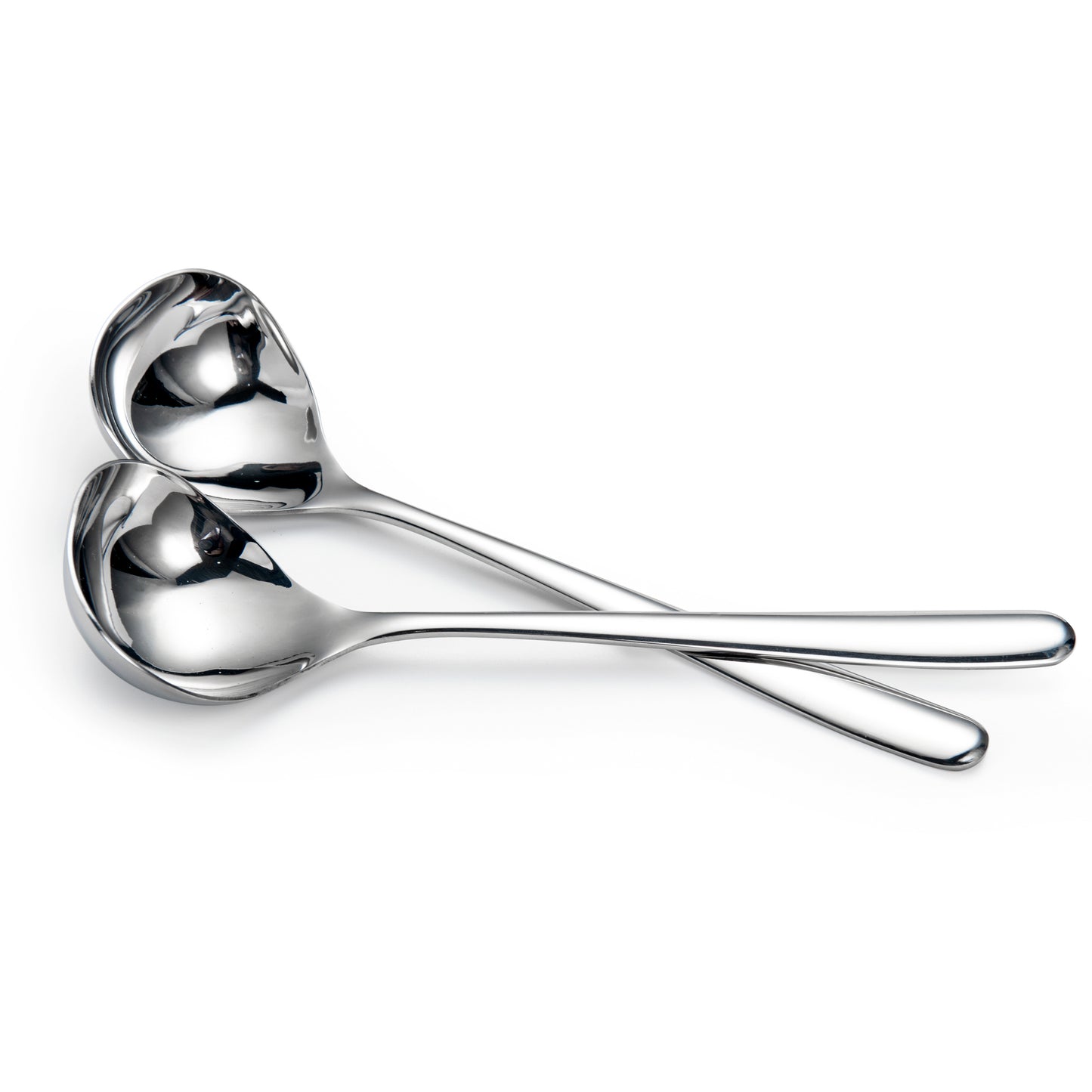 IMEEA SUS304 Stainless Steel Gravy Ladle Set of 2 with 8 Inch Long Handle