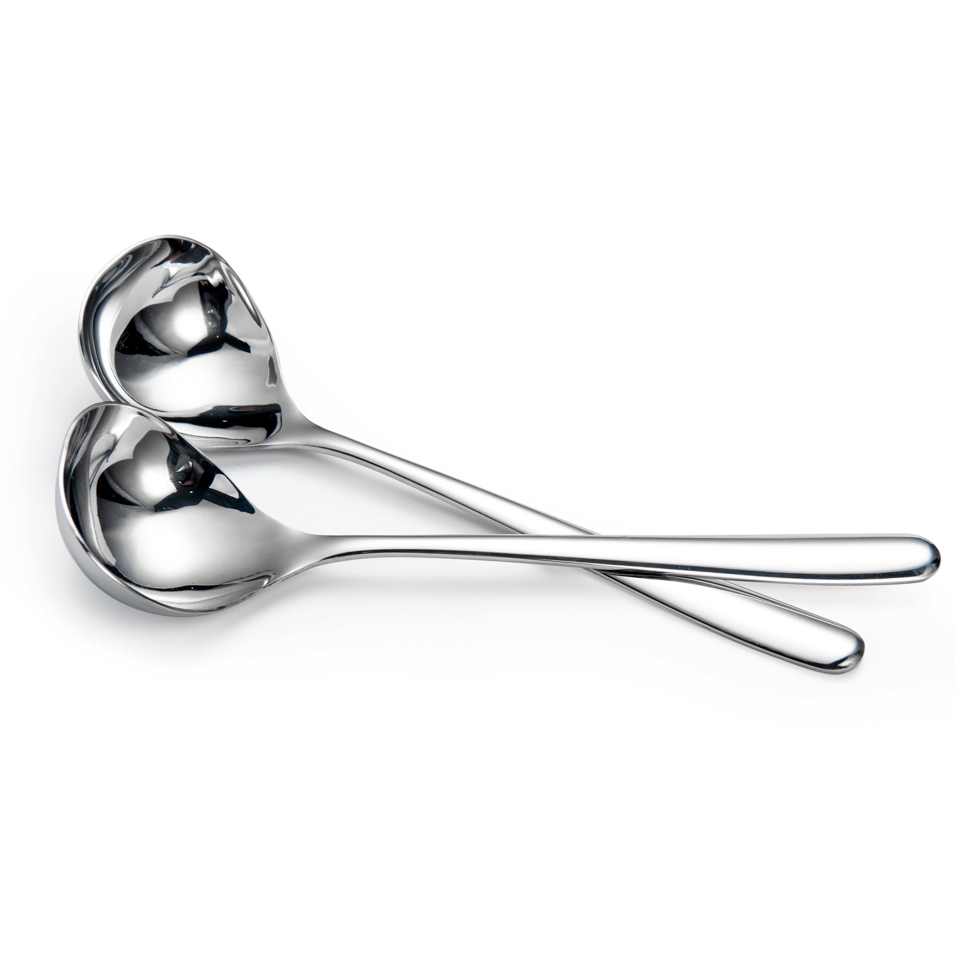 IMEEA SUS304 Stainless Steel Gravy Ladle Set of 2 with 8 Inch Long Handle