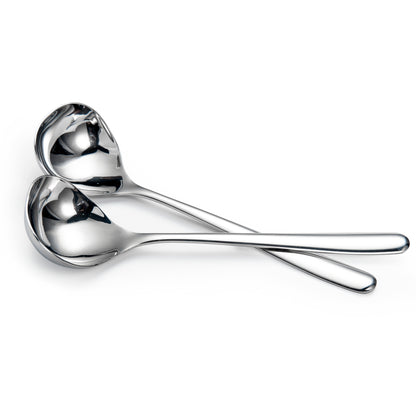 IMEEA SUS304 Stainless Steel Gravy Ladle Set of 2 with 8 Inch Long Handle