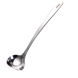 IMEEA Stainless Steel Gravy Ladle with Pour Spout, 11.6-inch Long Handle for Serving Sauces and Gravies