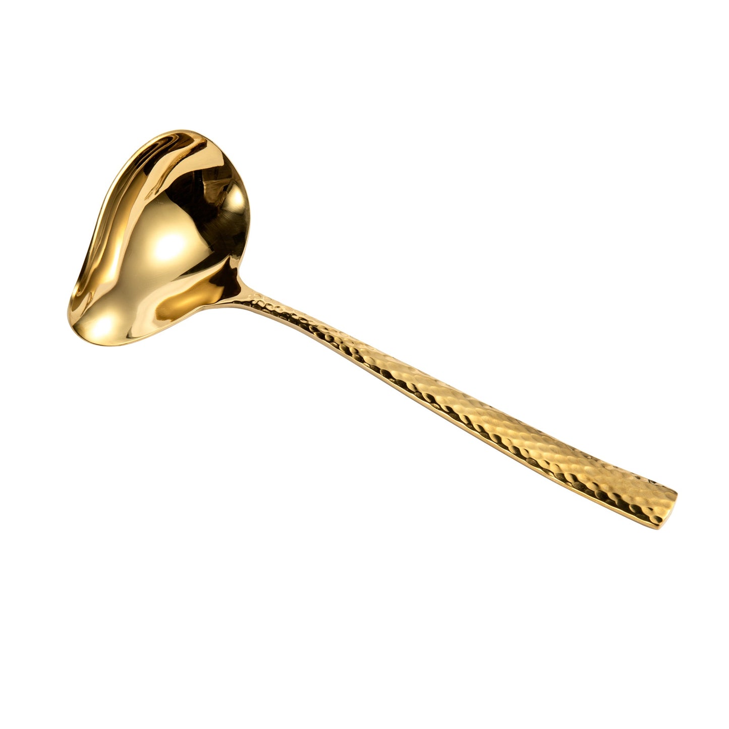 IMEEA gold stainless steel gravy ladle showcasing the elegant design and polished finish