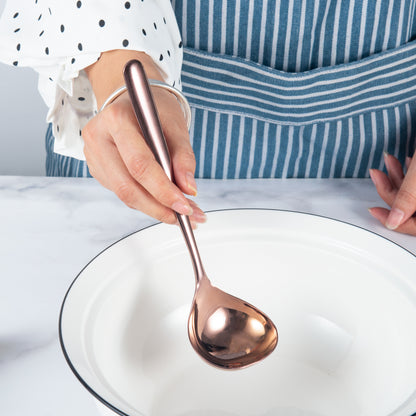 IMEEA Rose Gold Sauce Ladle designed for convenient kitchen use and daily meal preparation