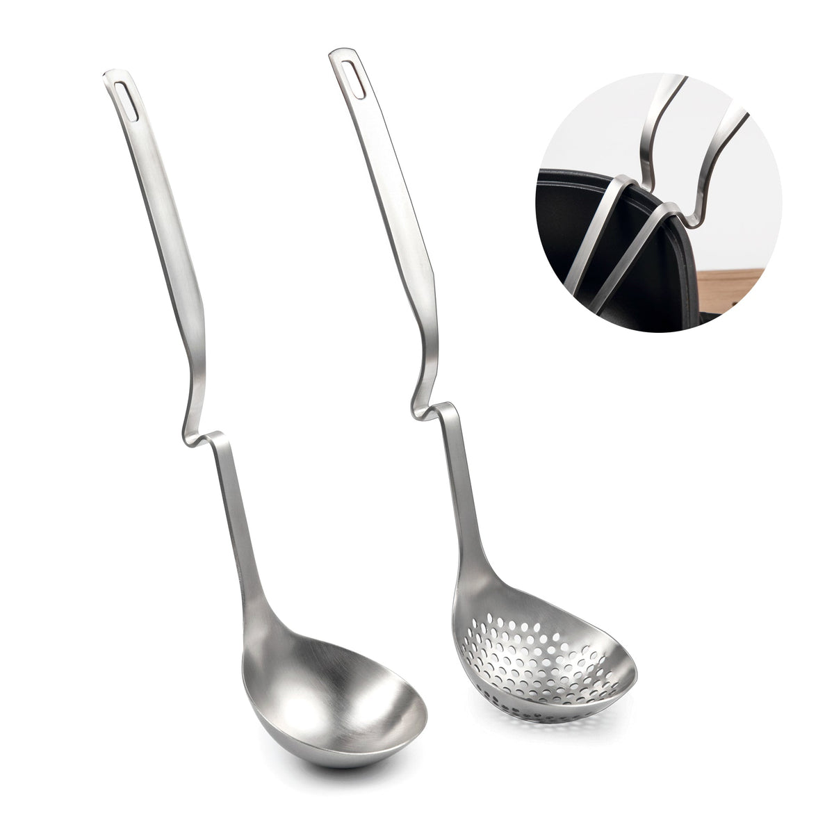 12-Inch Hot Pot Ladle Set - SUS304 Stainless Steel
