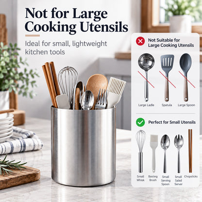 stainless steel kitchen holder not for large cooking utensils but for small utensils