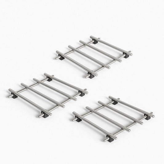 IMEEA 3-piece stainless steel trivets, 7x7 inches, heat-resistant and durable