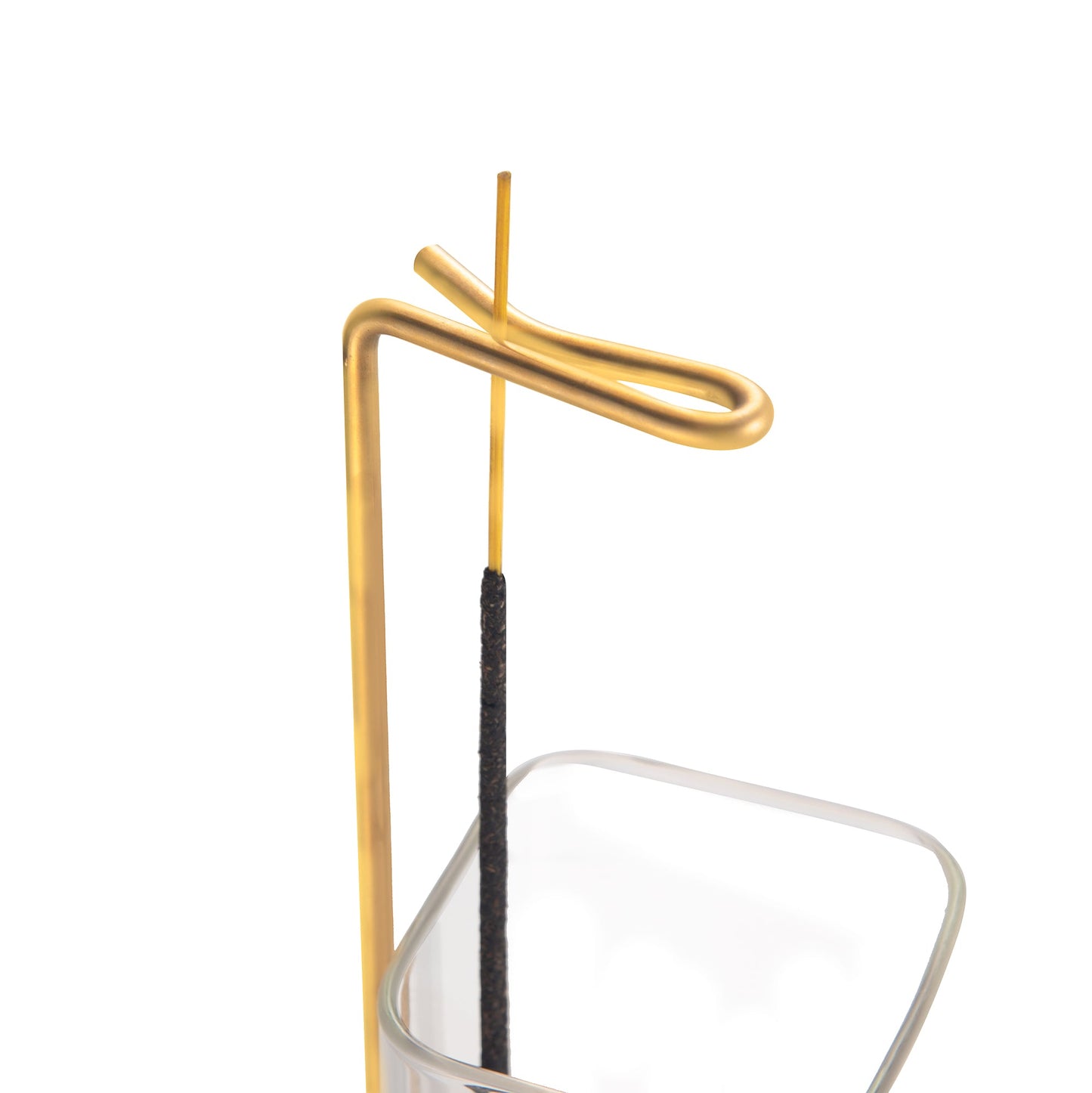 Incense Stand brass clip detail showcasing the secure incense stick holder design at the top