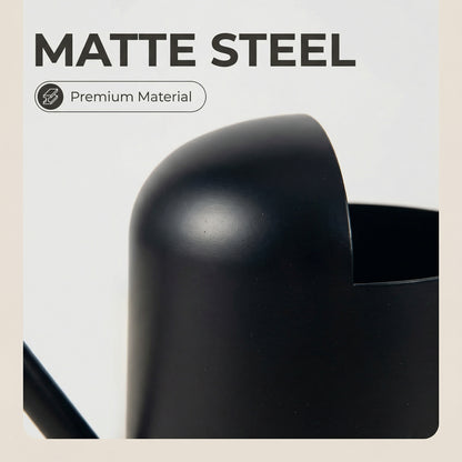 IMEEA Black Stainless Steel Watering Can spout with matte finish