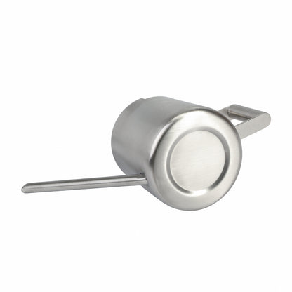 IMEEA Silver Stainless Steel Watering Can bottom detail showing solid base design