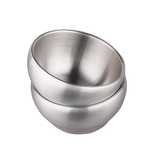IMEEA double wall stainless steel bowl set with SUS304 construction for soups, cereals, ice cream, and everyday meals