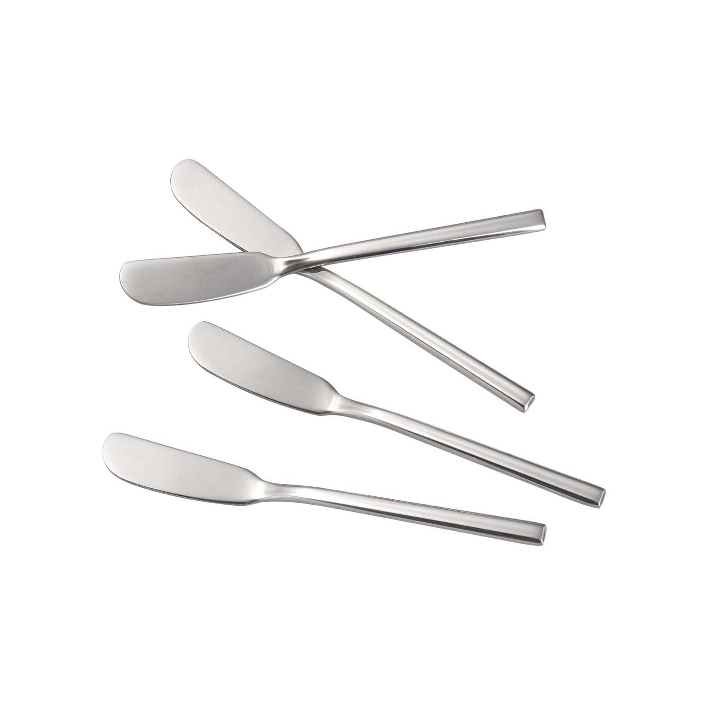 IMEEA Stainless Steel Butter Knife Set of 4 displayed together