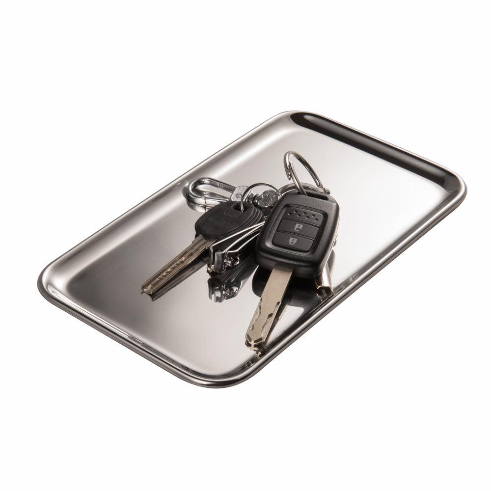 IMEEA SUS304 Stainless Steel Storage Tray holding car keys