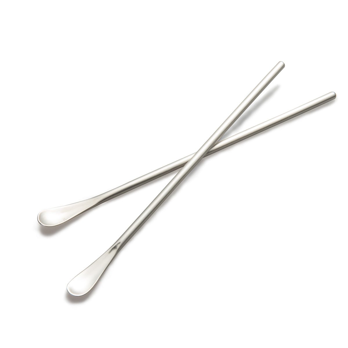 IMEEA 8.6inch Long Handled Teaspoons SUS304 Stainless Steel Cocktail Mixing Spoons Set of 2