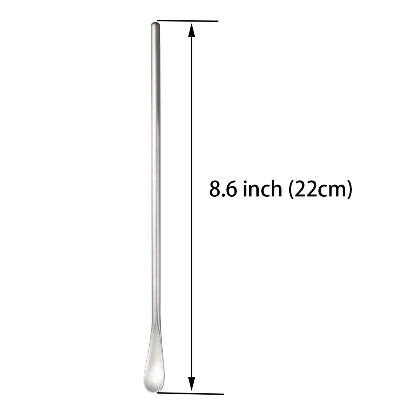 Long Handled Teaspoon Stainless Steel with 8.6inch length measurement