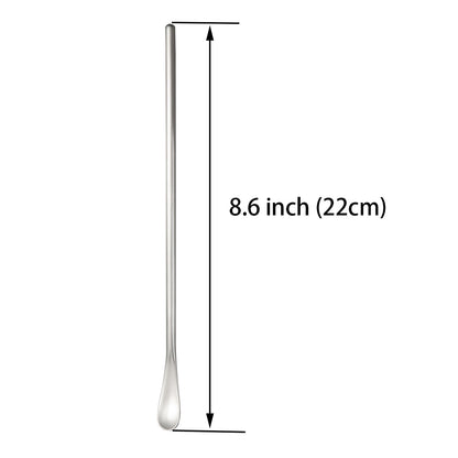 Long Handled Teaspoon Stainless Steel with 8.6inch length measurement