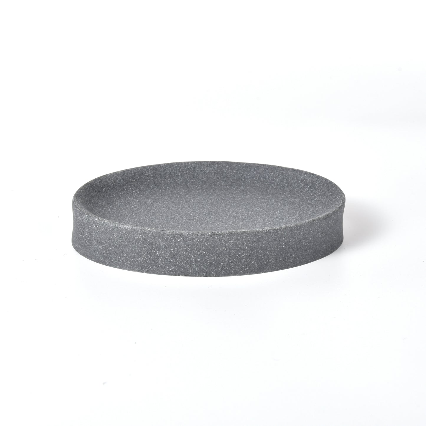 IMEEA Grey Resin Soap Dish with elegant matte finish and modern minimalist style