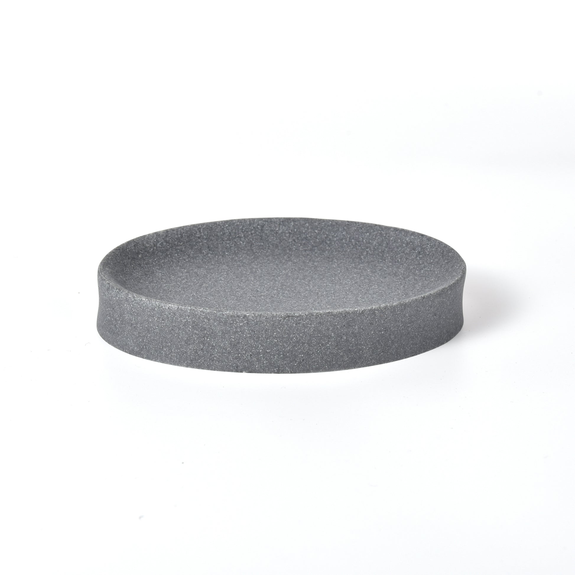 IMEEA Grey Resin Soap Dish with elegant matte finish and modern minimalist style