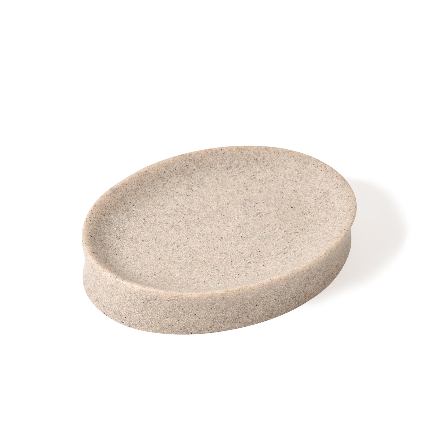 IMEEA Beige Resin Soap Dish with elegant minimalist design and sturdy construction